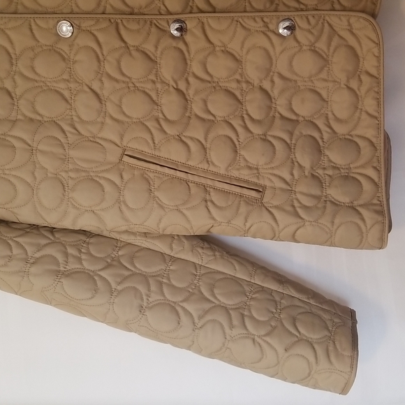 Coach Monogram Jacket Color: Tan Sz:S - Picture 5 of 10